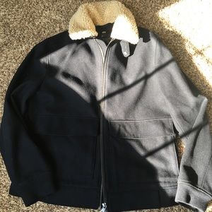H&M men’s sz L navy blue jacket
